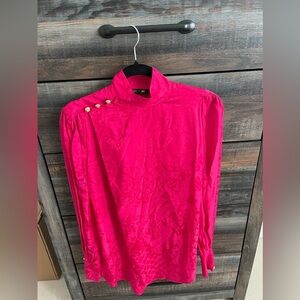 Balmain x H&M hot pink shirt size 34